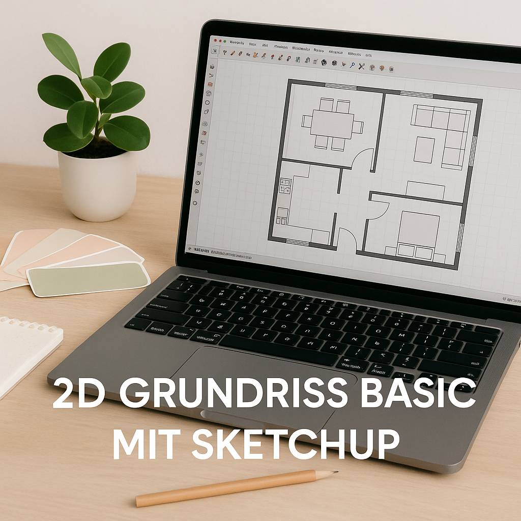 Interior Design Kurs – 2D-Grundriss Basics mit SketchUp